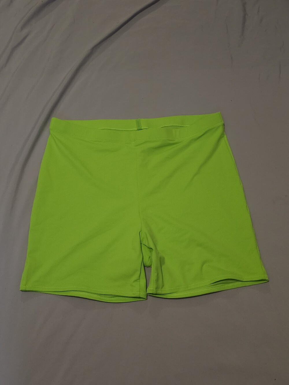 Skims Recycled Swim Mid Waist Short SW-MWS-0750 Neon Green Size 2X